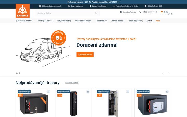 Screenshot of saffort.cz
