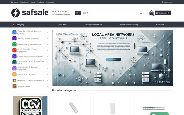 Screenshot of safsale.com