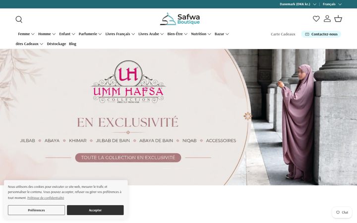 Screenshot of safwaboutique.com