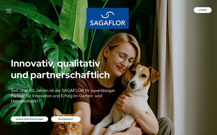 Screenshot of sagaflor.de