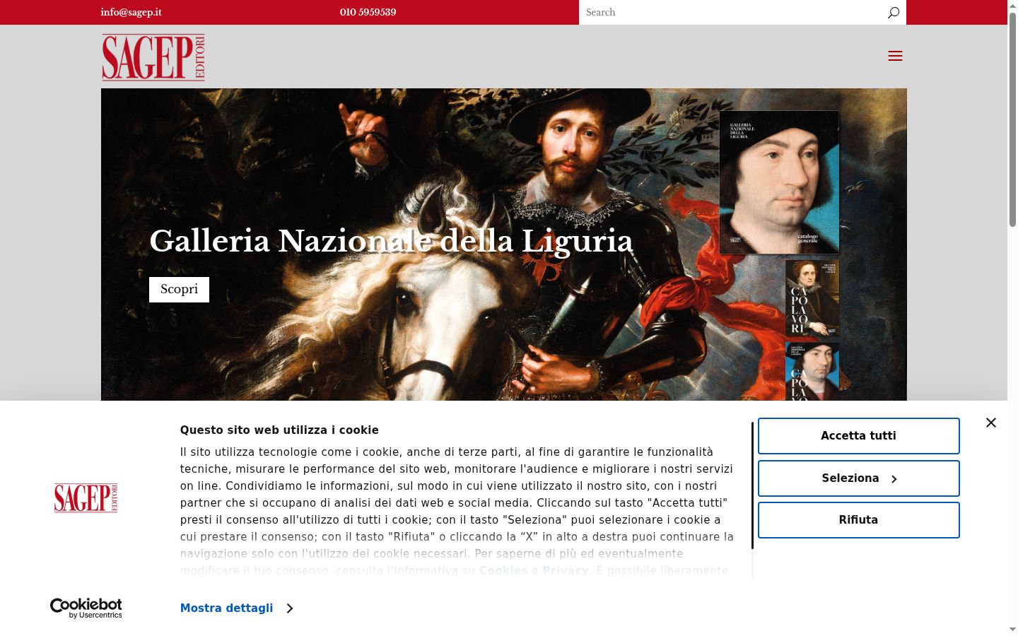 Screenshot des Einwilligungsbanners vor jeglicher Interaktion