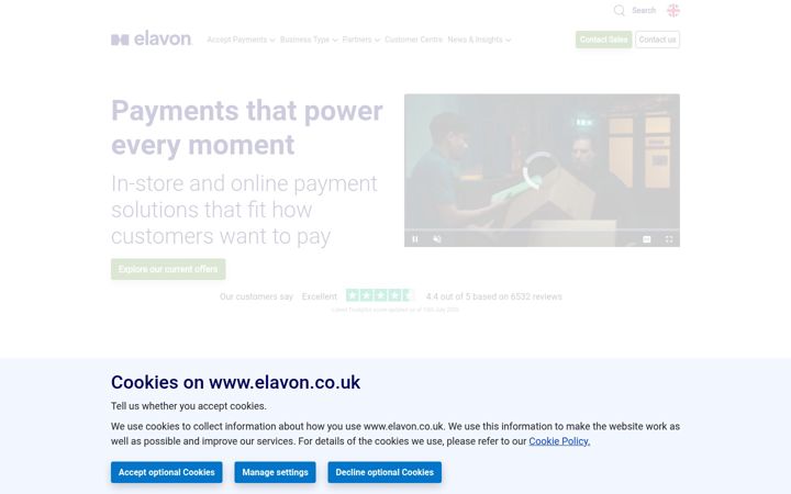 Screenshot of sagepay.com