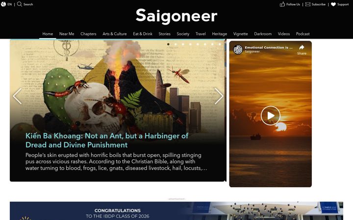 Screenshot of saigoneer.com