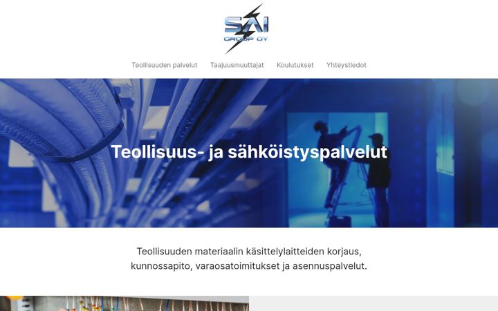 Captură de ecran a saigroup.fi