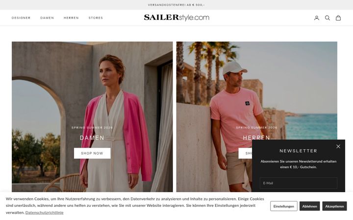 Screenshot of sailerstyle.com