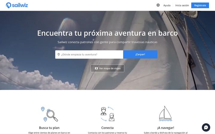 Screenshot ta' sailwiz.com