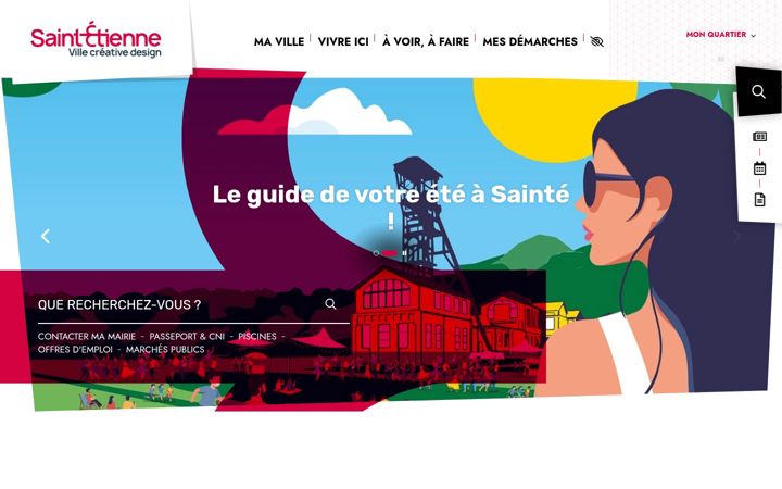 Screenshot of saint-etienne.fr