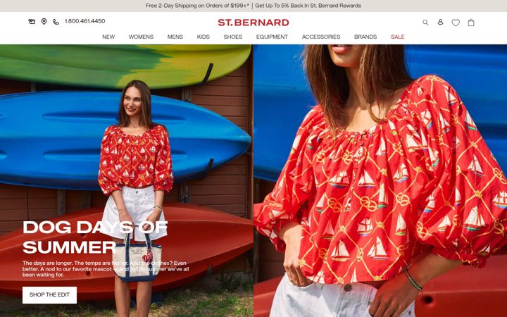 Screenshot of saintbernard.com