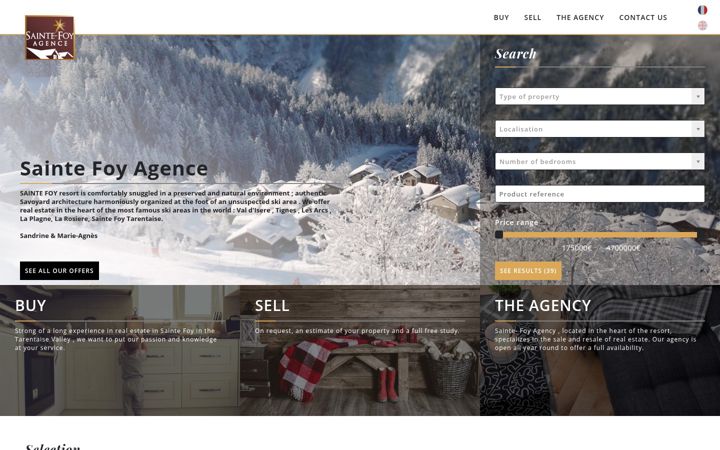 Screenshot of saintefoy-agence.fr