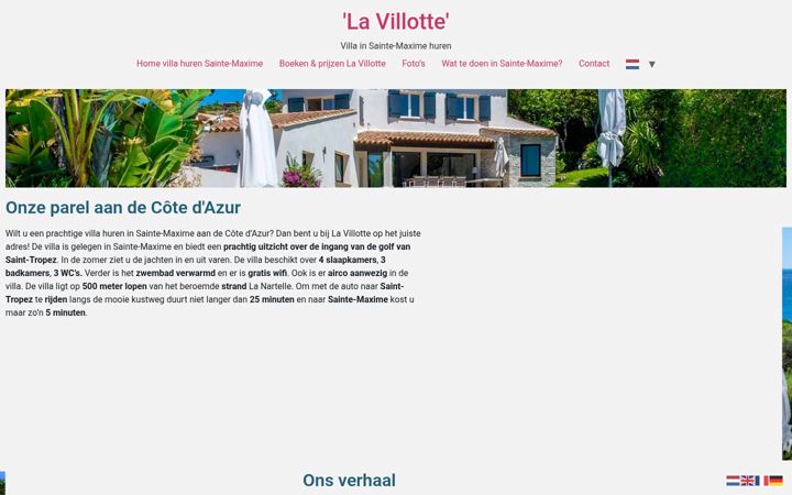 Captura de ecrã de saintemaximevilla.com