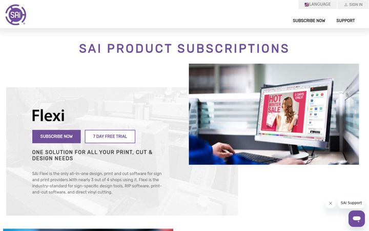 Ekraanipilt saidist saisubscriptions.com