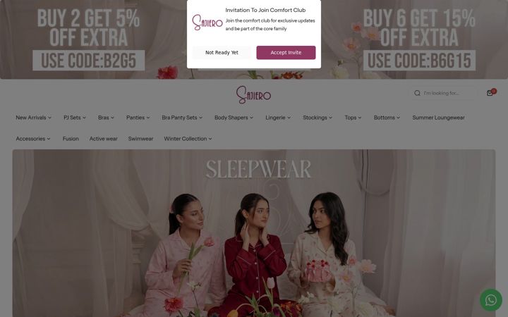 Screenshot of sajiero.com