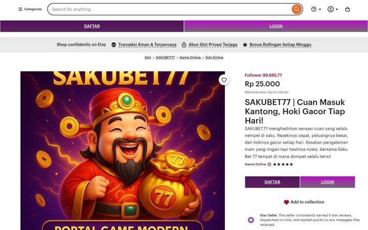 Snímek obrazovky sakubet77.net