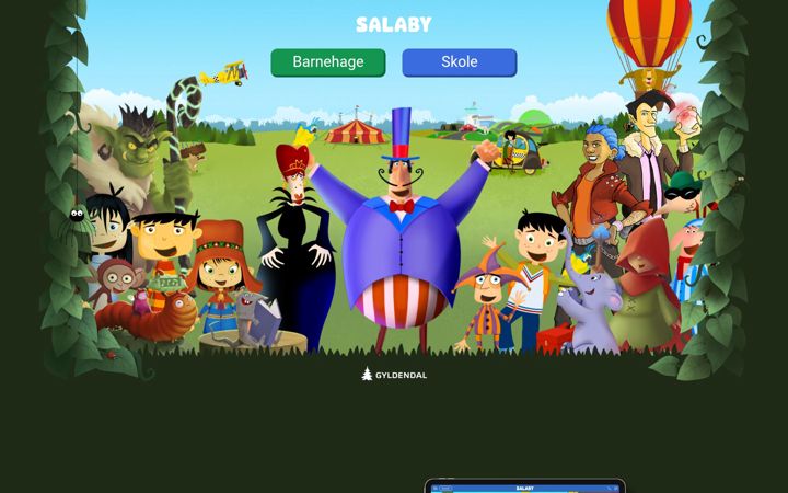 Screenshot of salaby.no