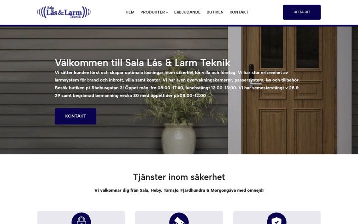 Zrzut ekranu salalarm.se