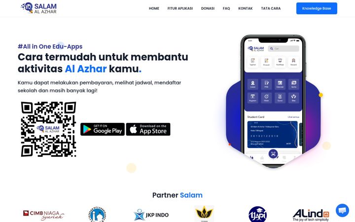 Screenshot of salam-alazhar.id
