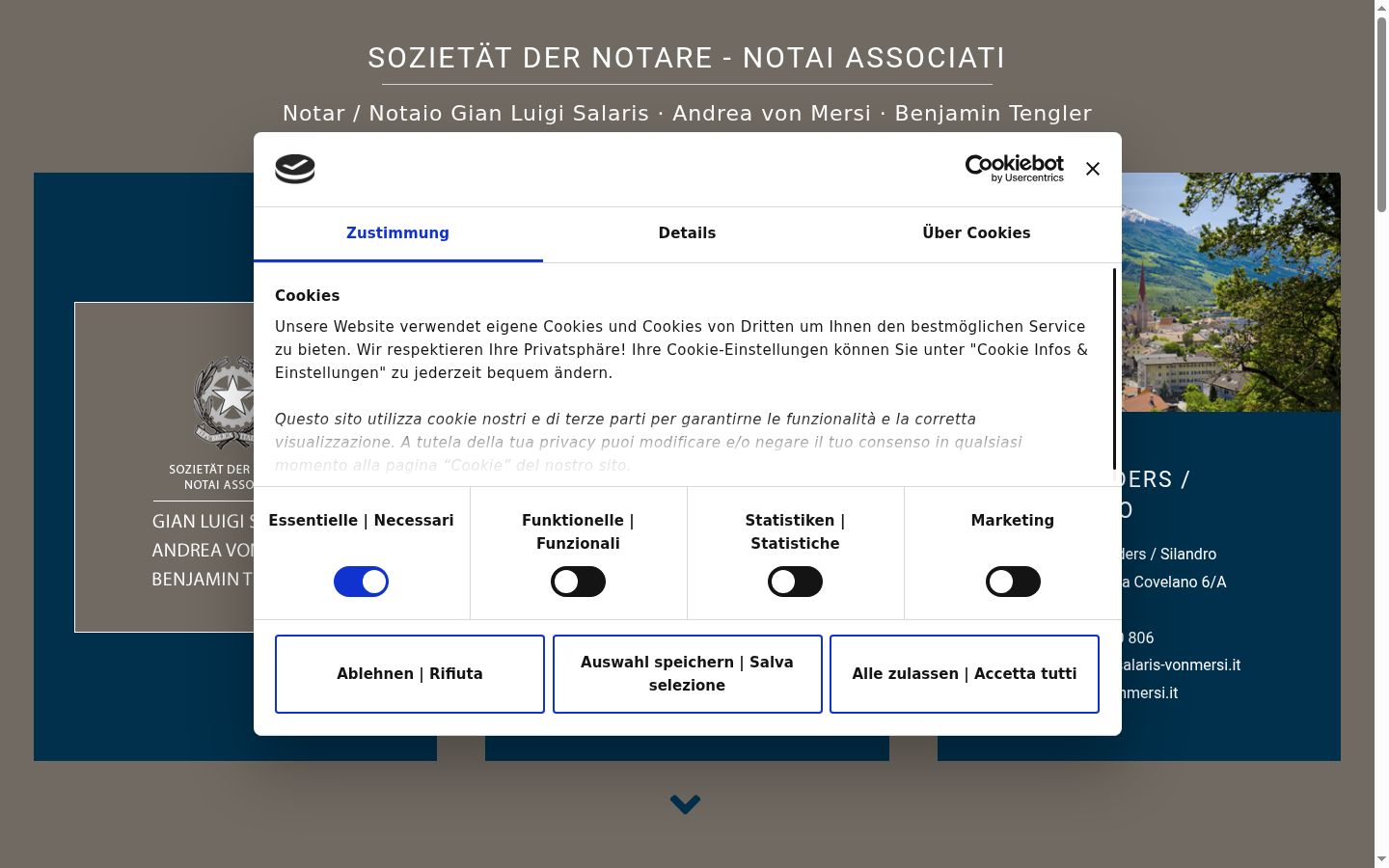 Screenshot tal-banner tal-kunsens muri qabel kwalunkwe interazzjoni