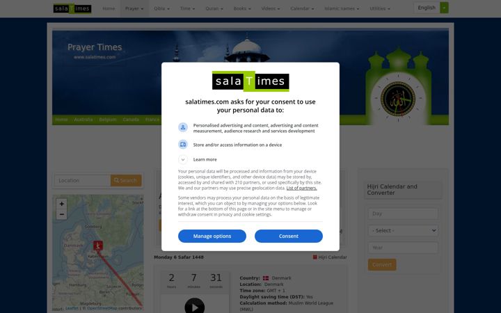 Screenshot of salatimes.com