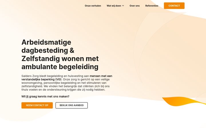 Snímek obrazovky salderszorg.nl