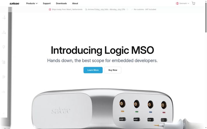 Screenshot di saleae.com