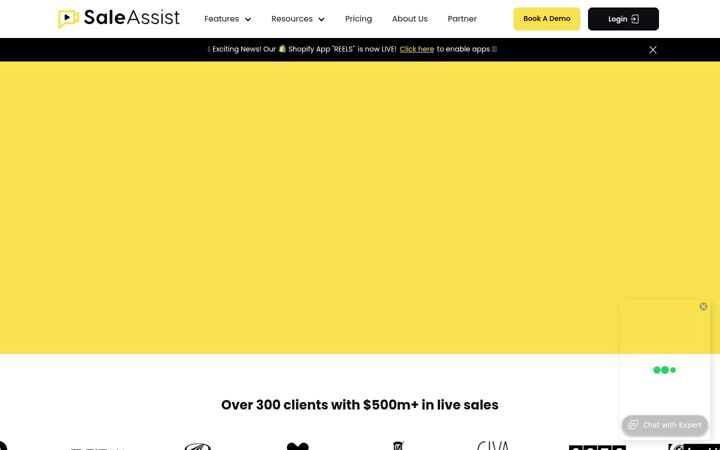 Screenshot of saleassist.ai