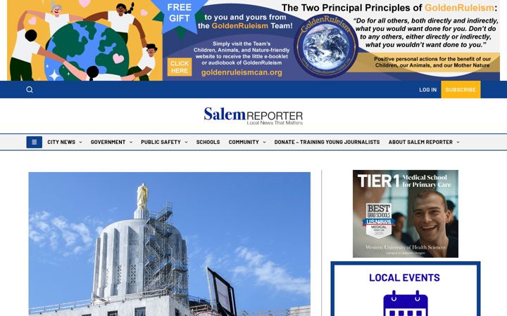 Screenshot of salemreporter.com