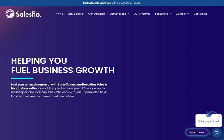 Screenshot of salesflo.com