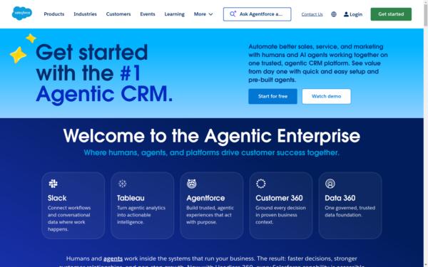 Screenshot of salesforce.com