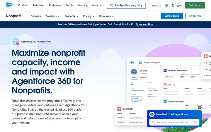Screenshot of salesforce.org