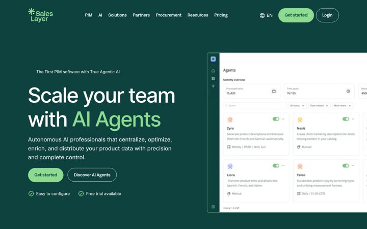 Screenshot of saleslayer.com