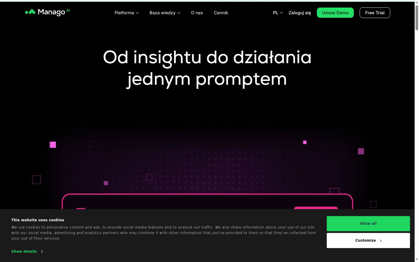 Snímka obrazovky banera súhlasu zobrazeného pred akoukoľvek interakciou