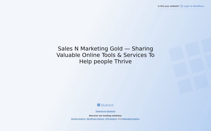 Capture d'écran de salesnmarketinggold.com