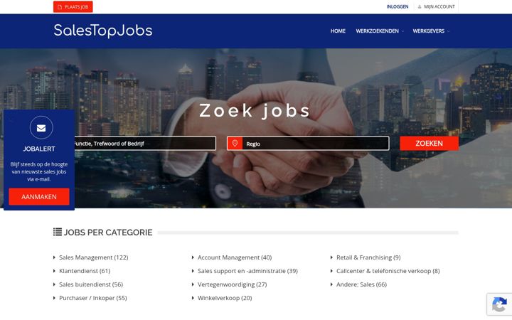 Screenshot of salestopjobs.com
