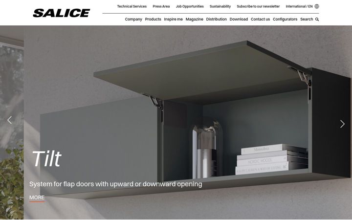 Screenshot του salice.com
