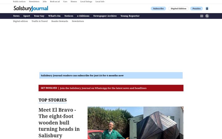 Screenshot of salisburyjournal.co.uk