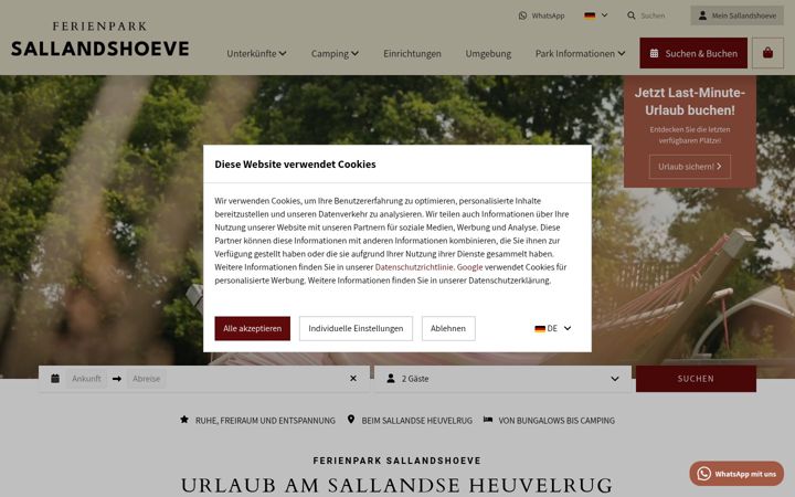 Screenshot of sallandshoeve.de