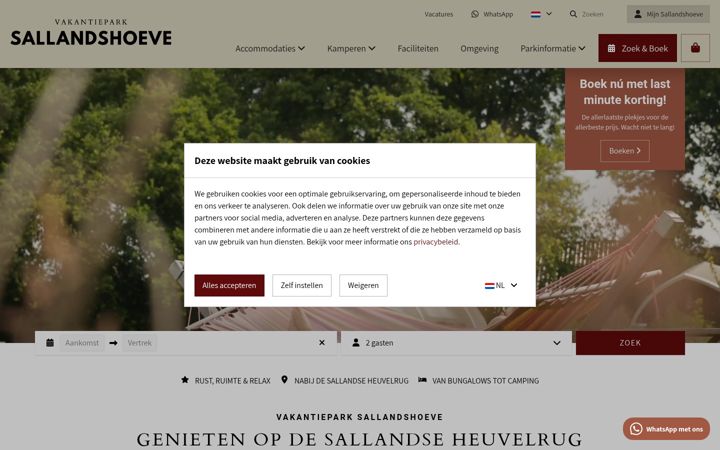 Zrzut ekranu sallandshoeve.nl