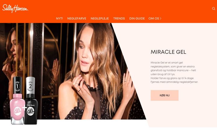 Screenshot di sallyhansen.com