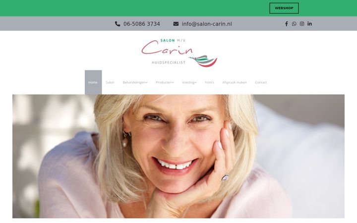 Screenshot of salon-carin.nl
