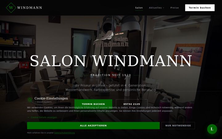 Screenshot of salon-windmann.de