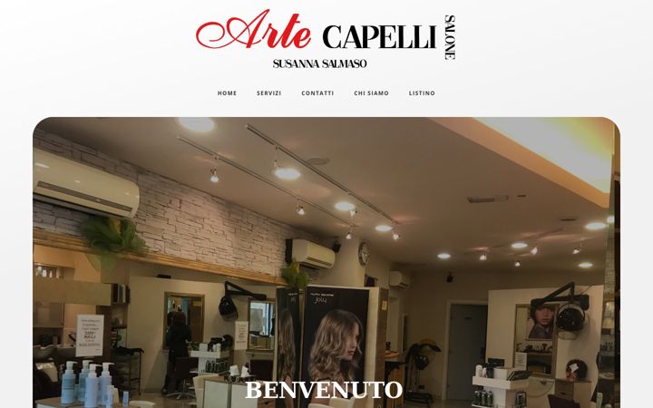 Skjámynd af saloneartecapelli.it