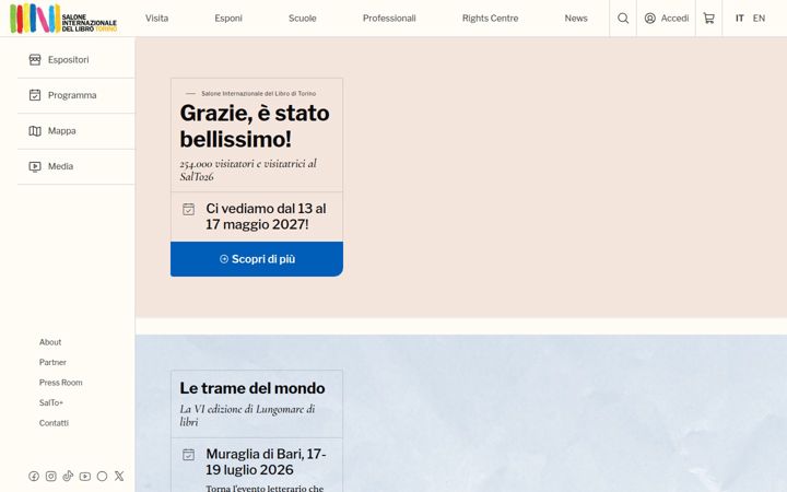 Screenshot of salonelibro.it