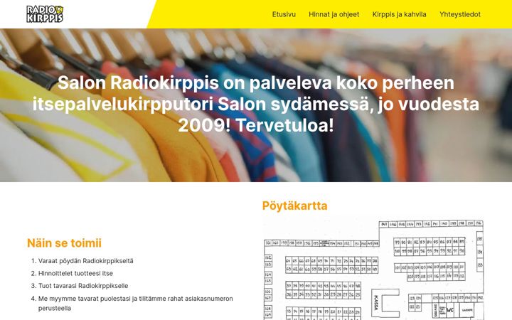 Captura de ecrã de salonradiokirppis.fi