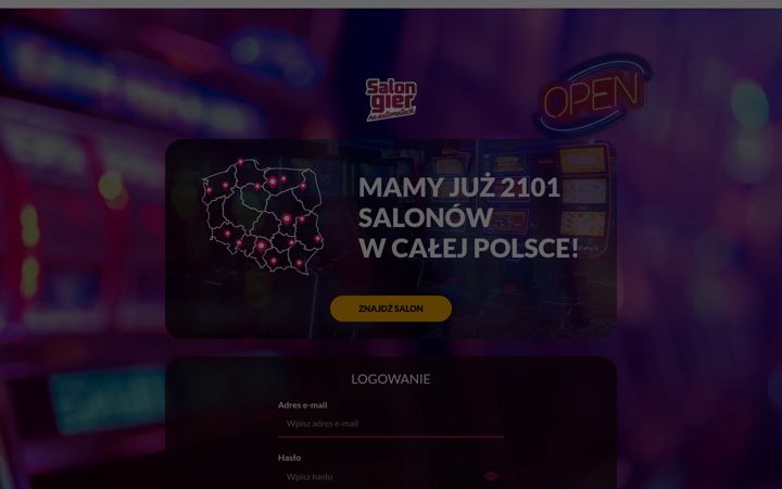 Screenshot of salonygier.pl