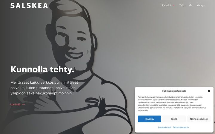 Screenshot of salskea.fi