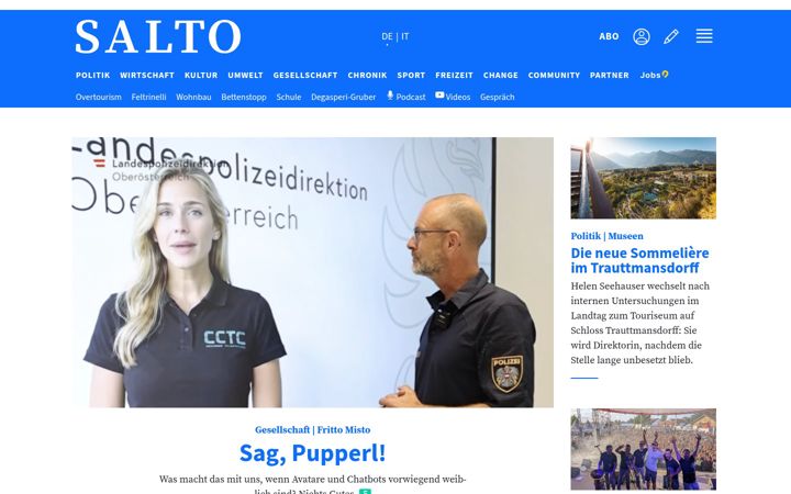 Screenshot of salto.bz