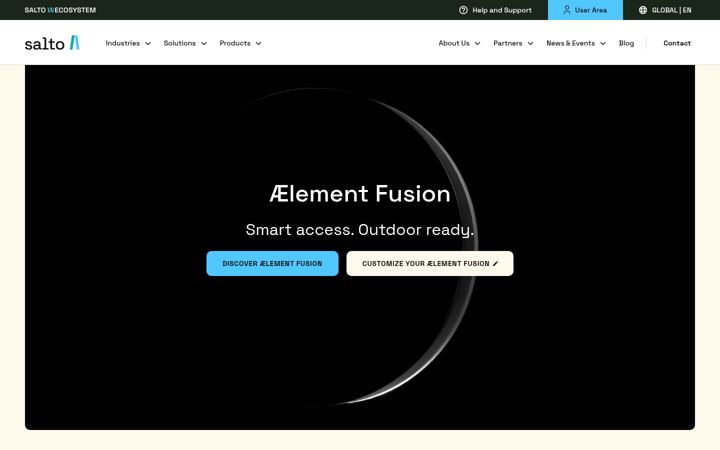 Screenshot of saltosystems.com