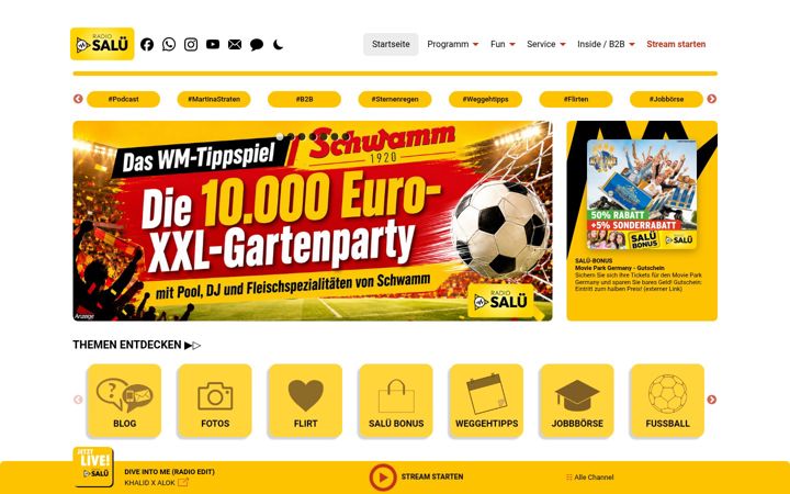 Screenshot of salue.de
