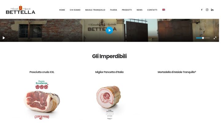 Screenshot van salumibettella.it