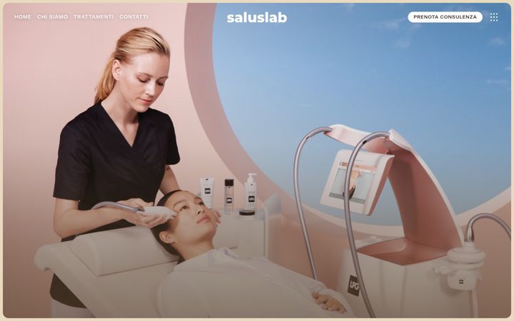 Screenshot of saluslab.co
